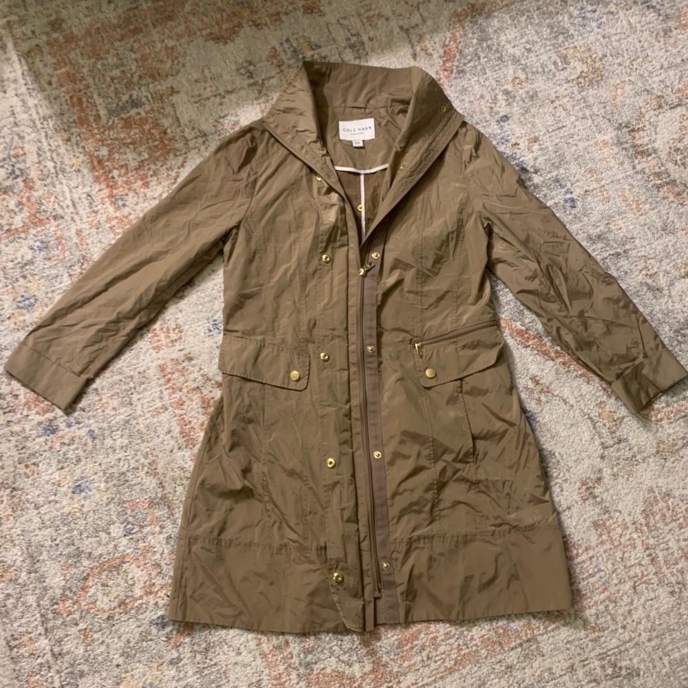Cole Haan Trench Coat Wind Breaker Size Medium